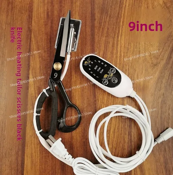 9/10/11 Inch Electric Hot Wire Fabric Scissors, Hot Cutting Tool for Tailor & Craft, Upholstery Curtain DIY, 220V Heat Scissors