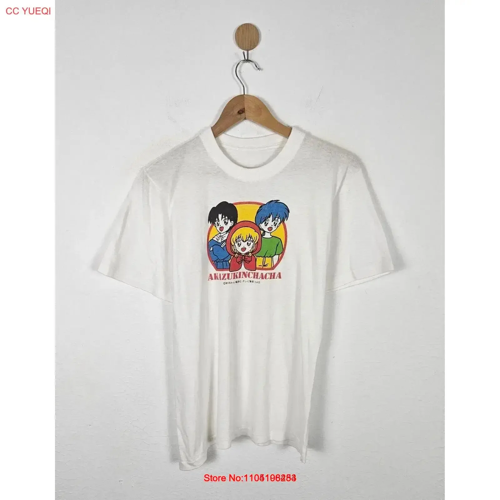 

Винтажная рубашка Akazukin Chacha в стиле аниме манга, винтажный стираный топ для повседневной одежды, мужская графика, слегка мягкая, повседневная, удобная