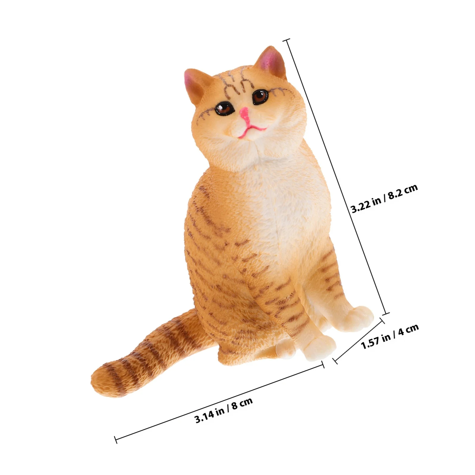 البلاستيك حديقة القط تمثال جميل القط الديكور في الهواء الطلق علامة ديكور المنزل سطح المكتب رف الكتب هدية حديقة تمثال الديكور