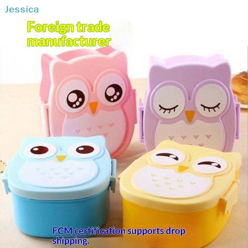 〔S〕Portable Plastic Children Students Lunch Box Bento Box Food Container Carton Dinnerware Cutlery Food Container