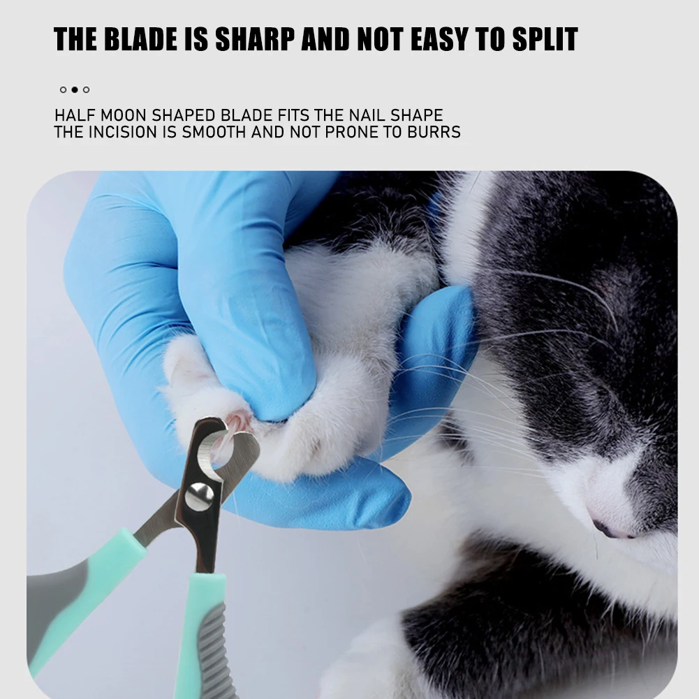 Manual Cat Nail Trimmer Crescent-shaped Cat Dog Nail Cutter For Rabbits