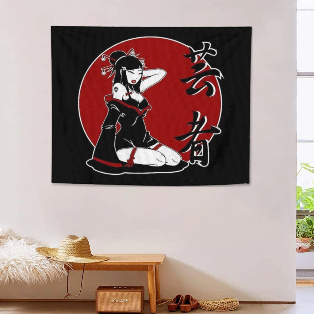 

Home Decoration Tapestry Geisha Pinup Jp 2 Tapestry Wall Art Tapestries Room Decors