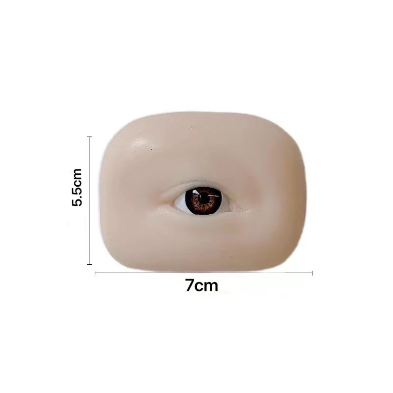 Silicone Eyebrow Tattoo Practice Skin Tattoo Training Eye Mannequin Doll Face Eye Permanent Makeup Eyebrow Eye Tattoo Skin 1pcs