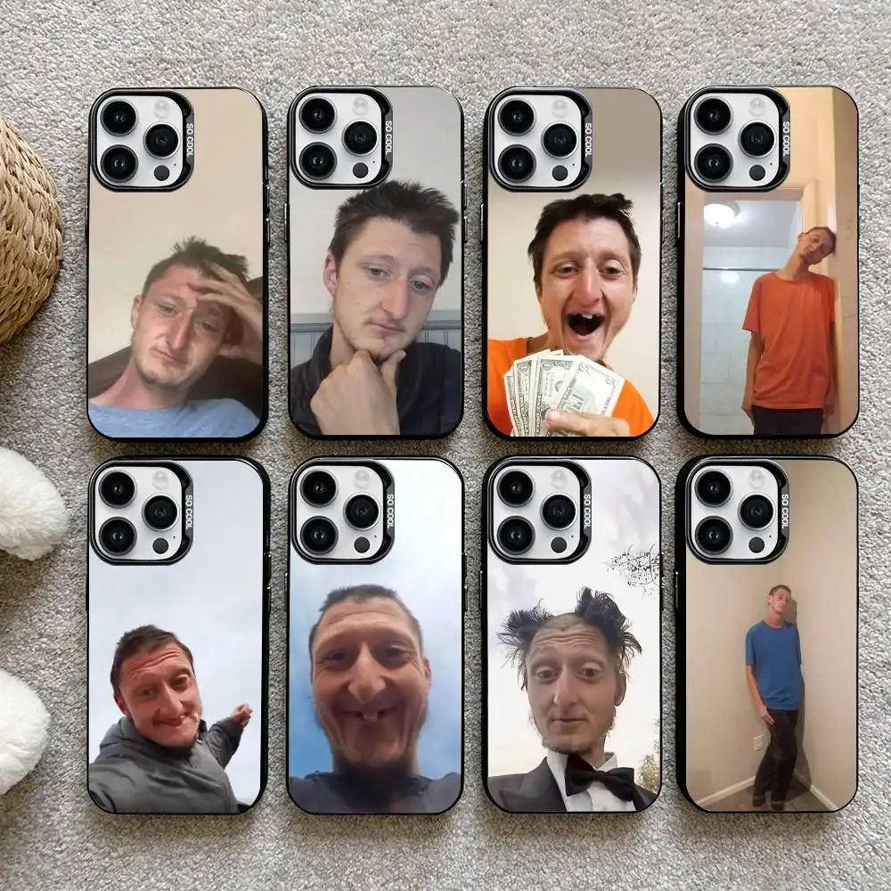 

Funny Daniel Larson Meme Phone Case For iPhone17, 16,15,14,13,12 Pro Max Black Candy Matte Shockproof Cover