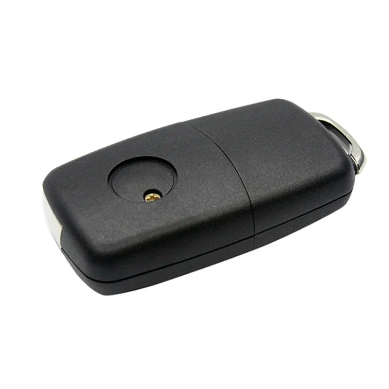 HAUSNN Auto 3 Botão Dobrável Carro Remoto Flip Chave Shell Case Fob Para VW Passat Touran Bora Polo Golf Ibiza Leon Octavia Fabia