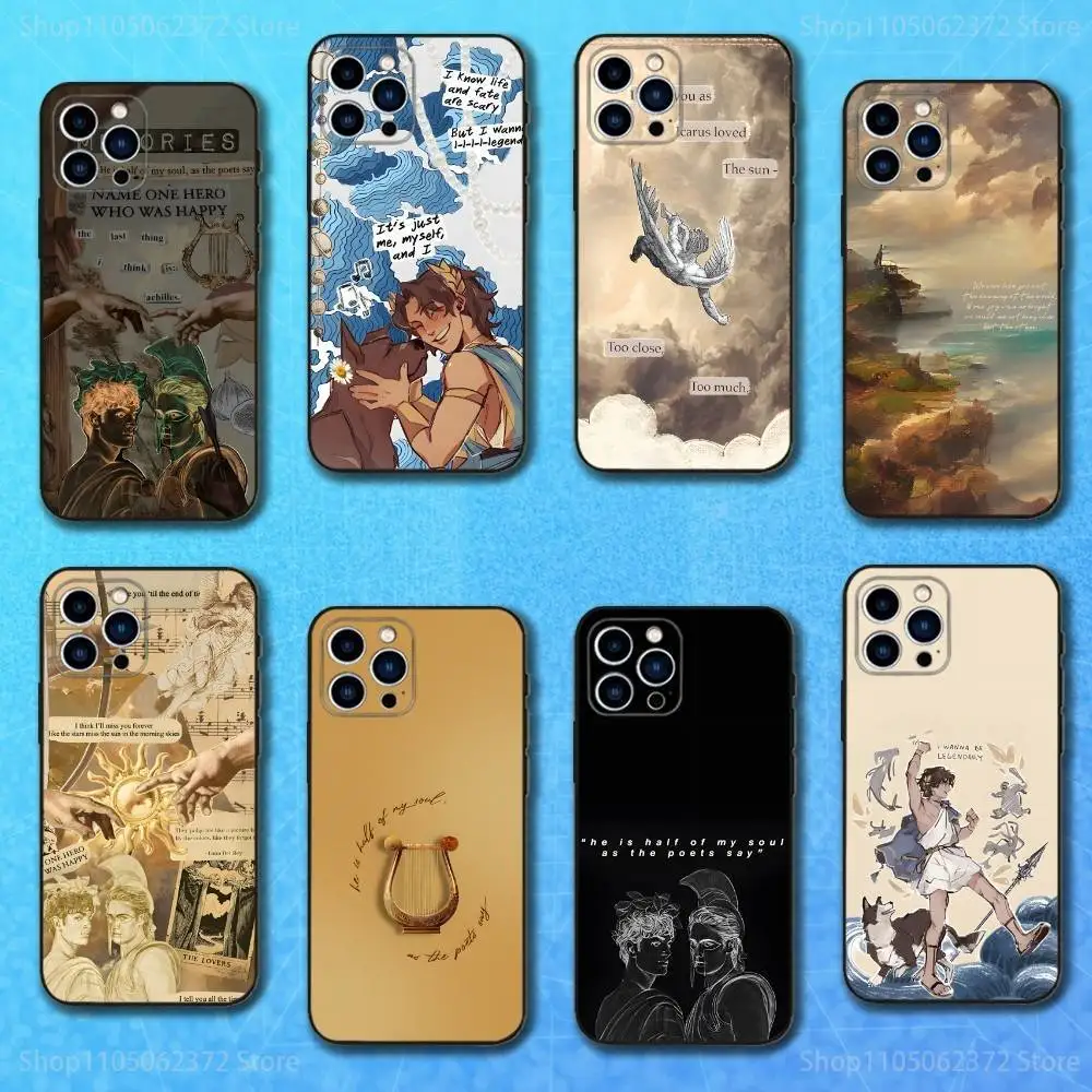 

The S-Song O-OF Achilles Case For iPhone 17,16,15,14,13,12,11 Plus,Pro Max,XS,X,XR,SE,Mini,8,7,Soft Silicone Black Cover