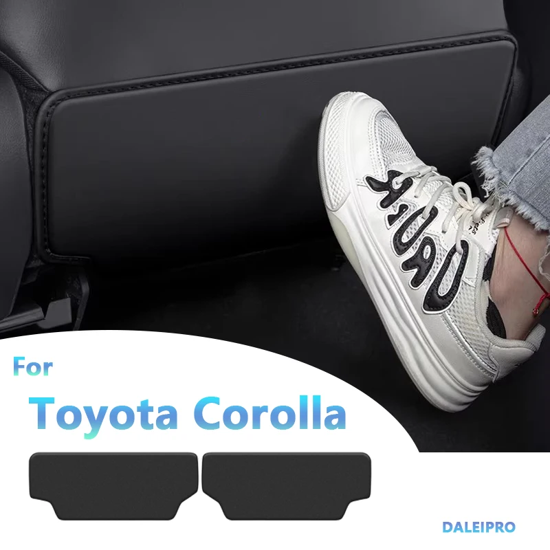 

For Toyota Corolla 2014-2016 2017 2018 Car Seat Cover Seat Backs Anti Kick Mat Protector Pad Microfiber Leather Protection Cover