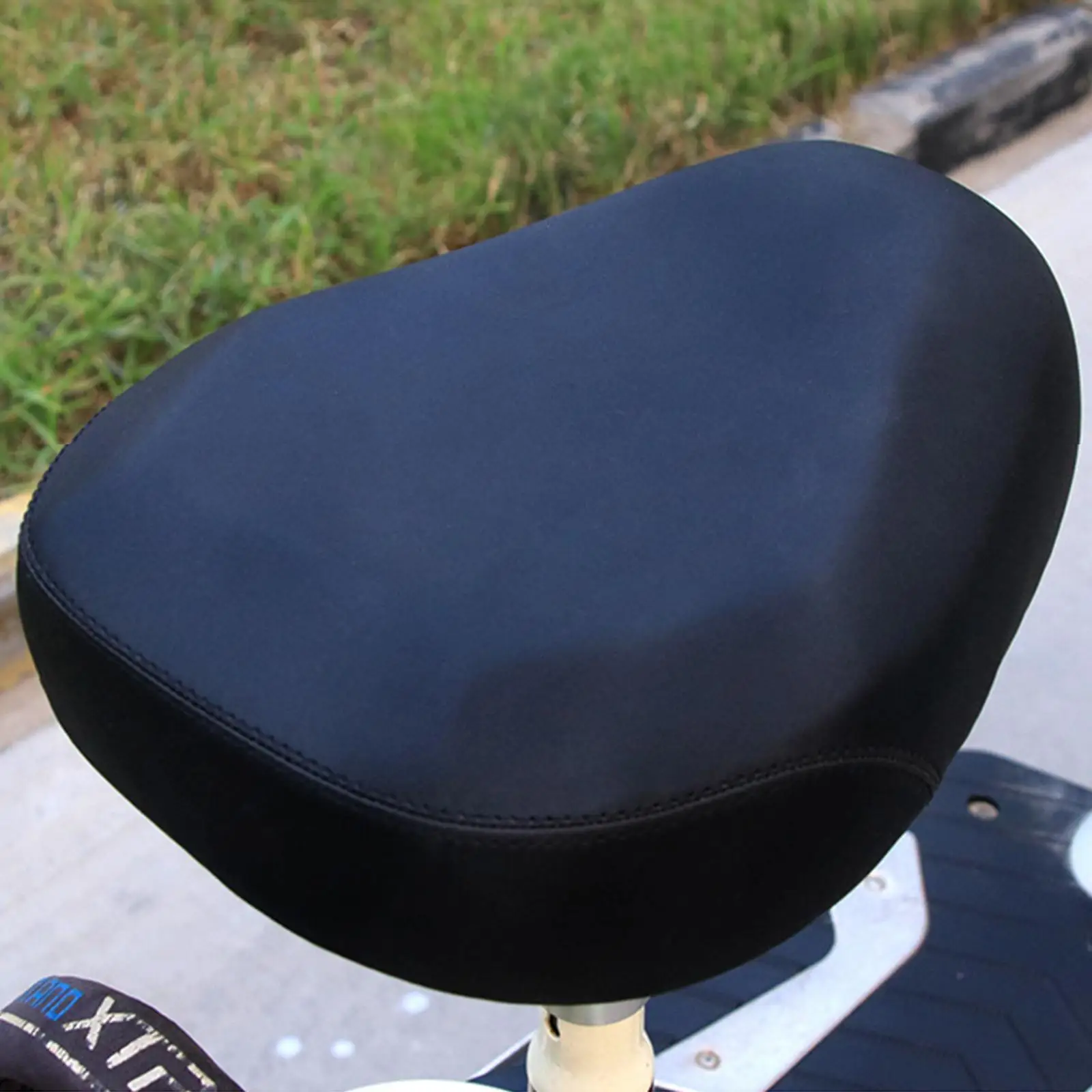 Bike Saddle Cushion Soft Seat Accs Waterproof Wide Breathable Shock Absorption