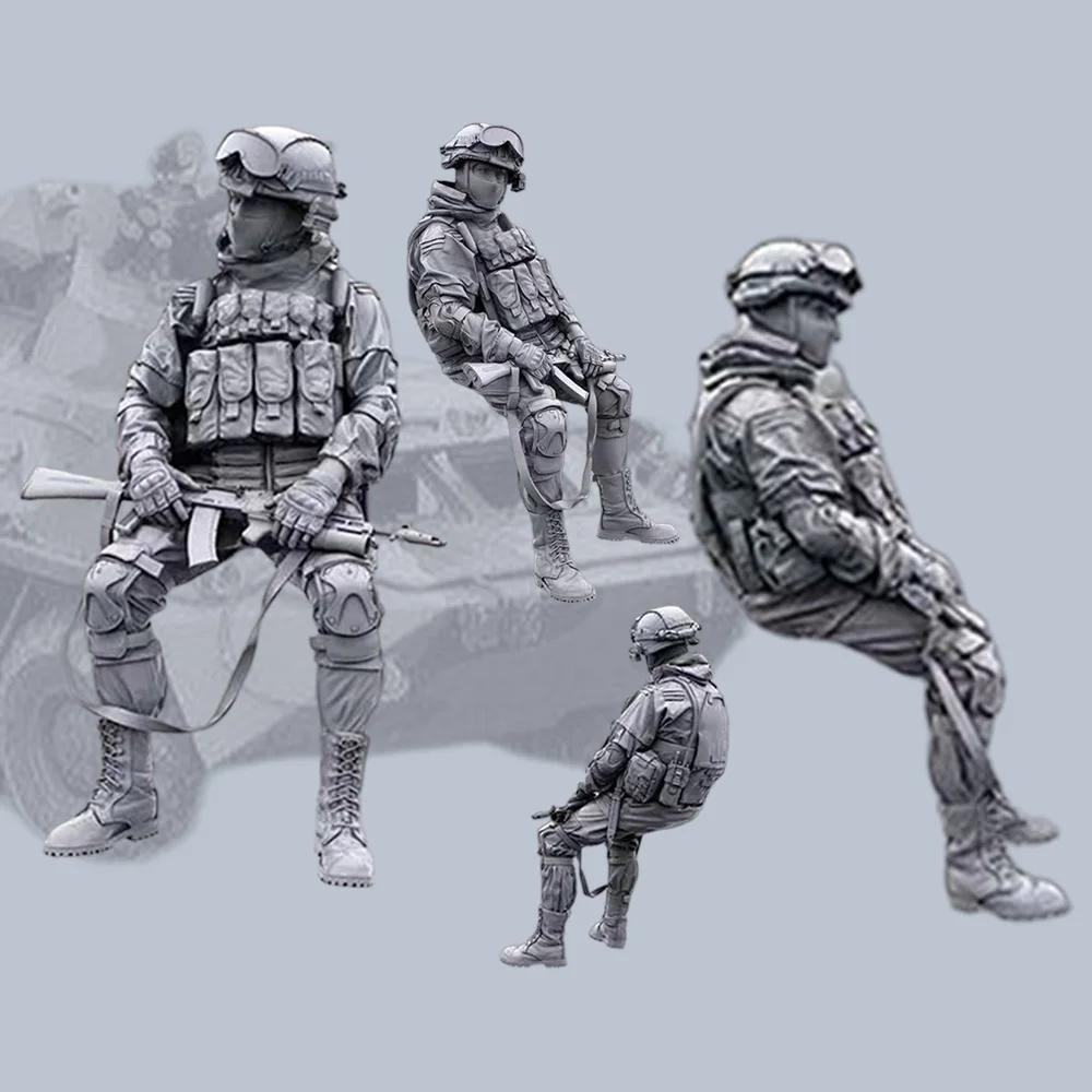 

Набор для сборки модели из смолы 1/35: Солдат спецназа, высококачественная неокрашенная серая модель, DIY, коллекционная фигурка современной российской военной техники