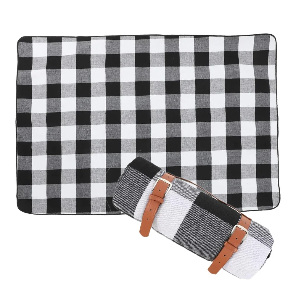 Hot Sale Folding Picnic Mat with Handle Waterproof and Moisture-Proof Beach Blanket Made of Acrylic for Camping