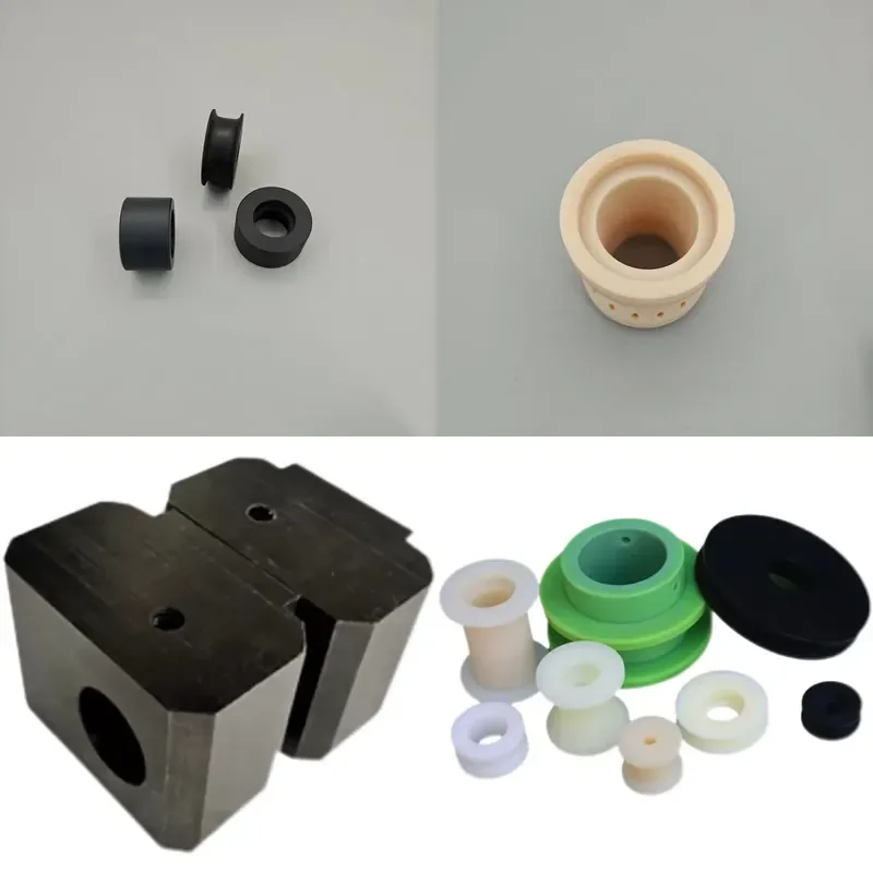Nylon Pulley Guide Wheel Roller with Bearing - U-Groove/H-Type, for Wire Rope & Guide Rail, Elevator Accessories