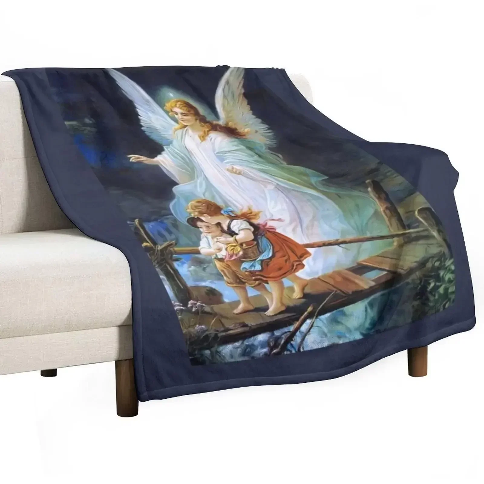 Lindberg Guardian Angel Throw Blanket heavy to sleep Soft Big Plaid on the sofa Decorative Beds Sofas Weighted Blankets