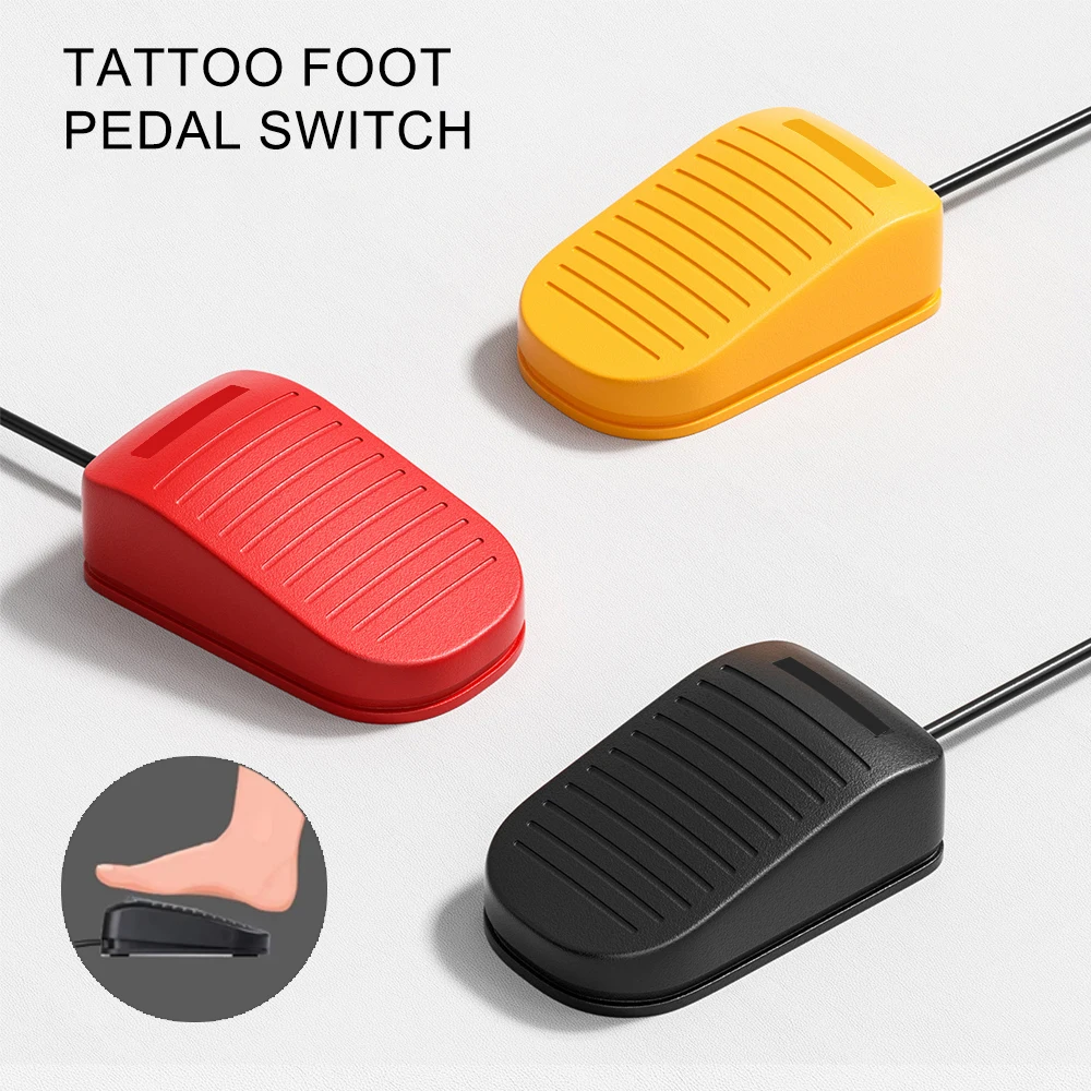 1PCS Tattoo Machine Foot Pedal with Cord for Tattoo Power Supply - ABS Tattoo Power Switch Foot Pedal Tattoo Supplies Accessorie