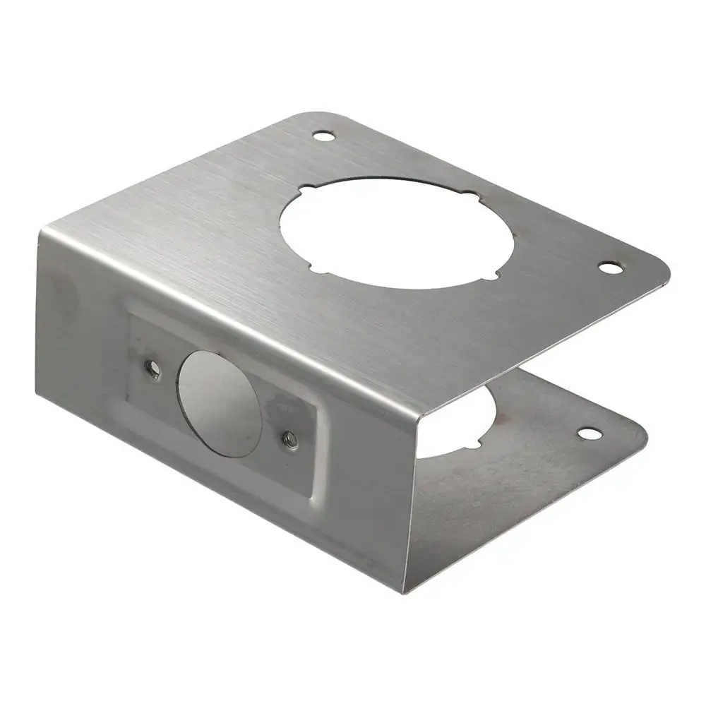 Stainless Steel Door Reinforce Durable Silver Single Bore Hole Reinforcement board Door Lock Plate Home Door