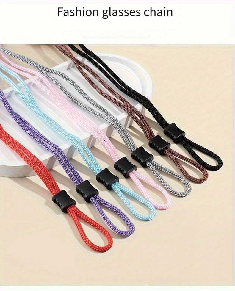 1 Stück verstellbares, rutschfestes Brillenband für Outdoor-Sport und Reisen, tragbare Augenseil-Brillenkette, praktisch und sicher – Detail 1