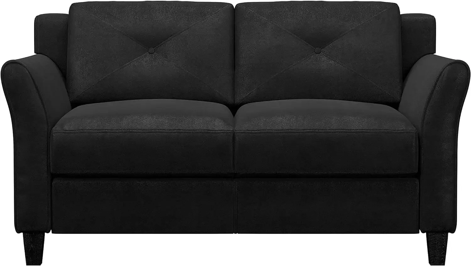 Forniture per mobili soluzioni lifestyle Harrington Loveseat, 57.87 "x 32" x 32.68 ", nero