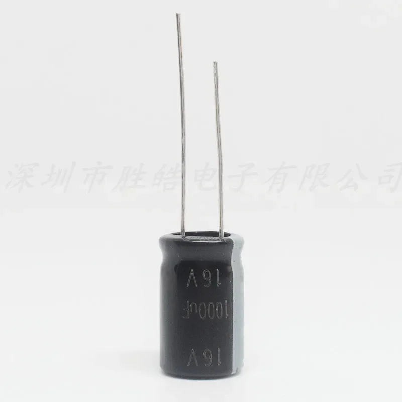 Capacitor eletrolรญtico de alumรญnio, alta qualidade, 16V1000UF, 8x16, 10pcs