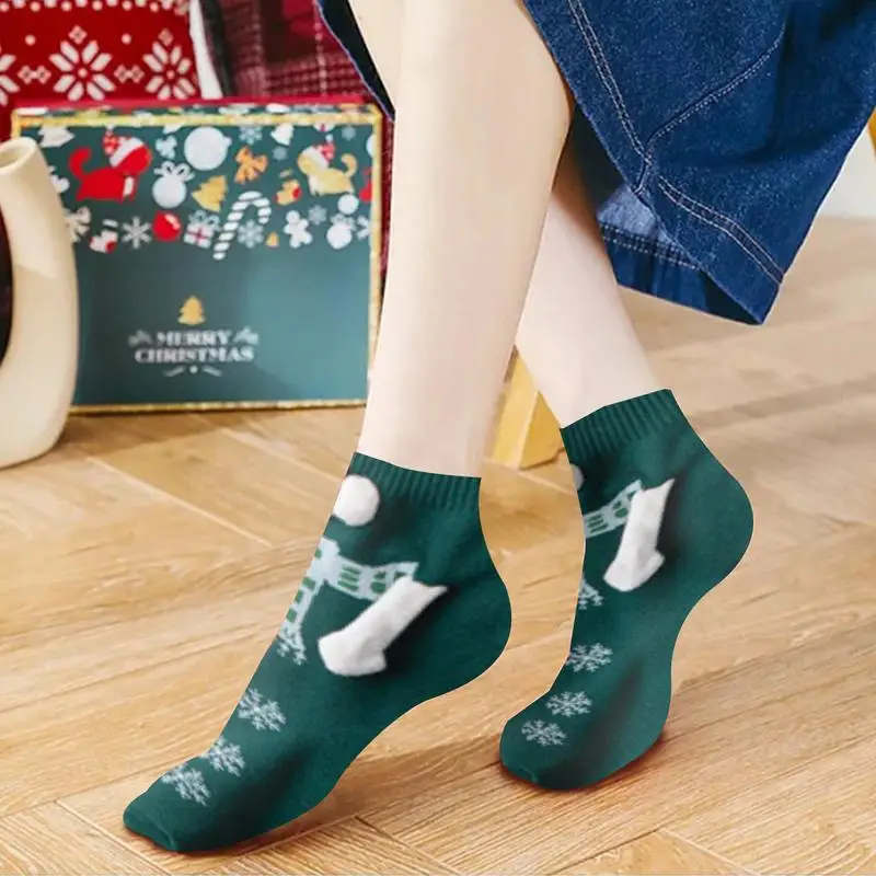 Magnetic Socks For Women 1Pair Christmas Couple Socks Christmas Funny Doll Socks Cool Wedding Gifts Warm Socks Novelty Socks For