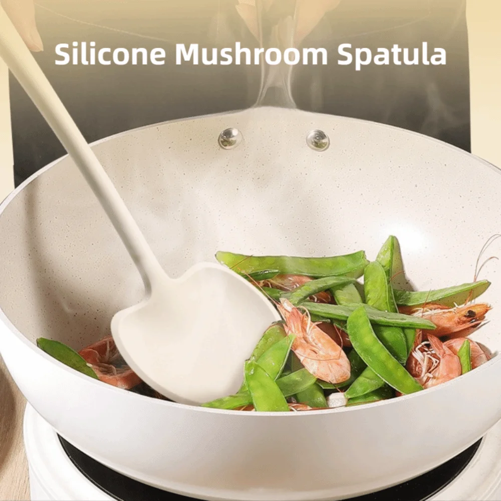 

Silicone Mushroom Spatula Heat Resistant Kitchen Gadgets Shovel Soup Spoon Ladle Non Stick Kitchen Cooking Utensils