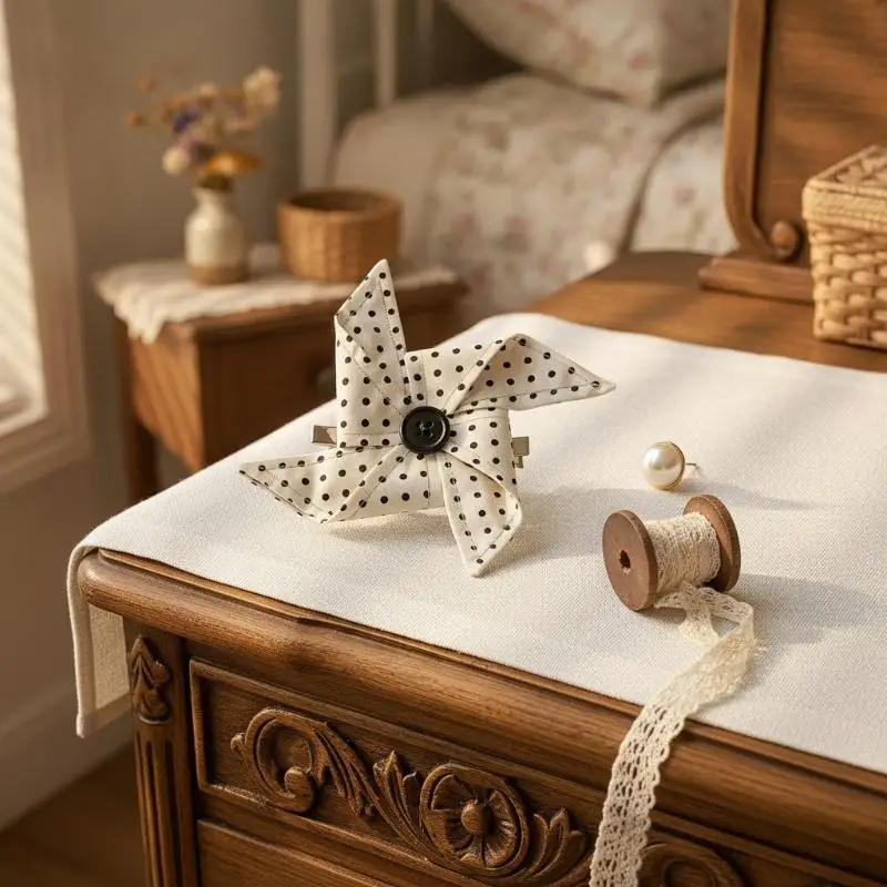 Y2K Windmill Hair Clips Funny Polka Dot Creative Cute Hair Barrettes for Girls Music Festival Wear Hair Decoration