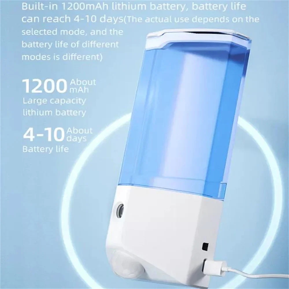Automatic Disinfection Spray 250ml Wall Mounted Remote Control Timing Human Body Induction Nano Sterilizer for Office Bedroom