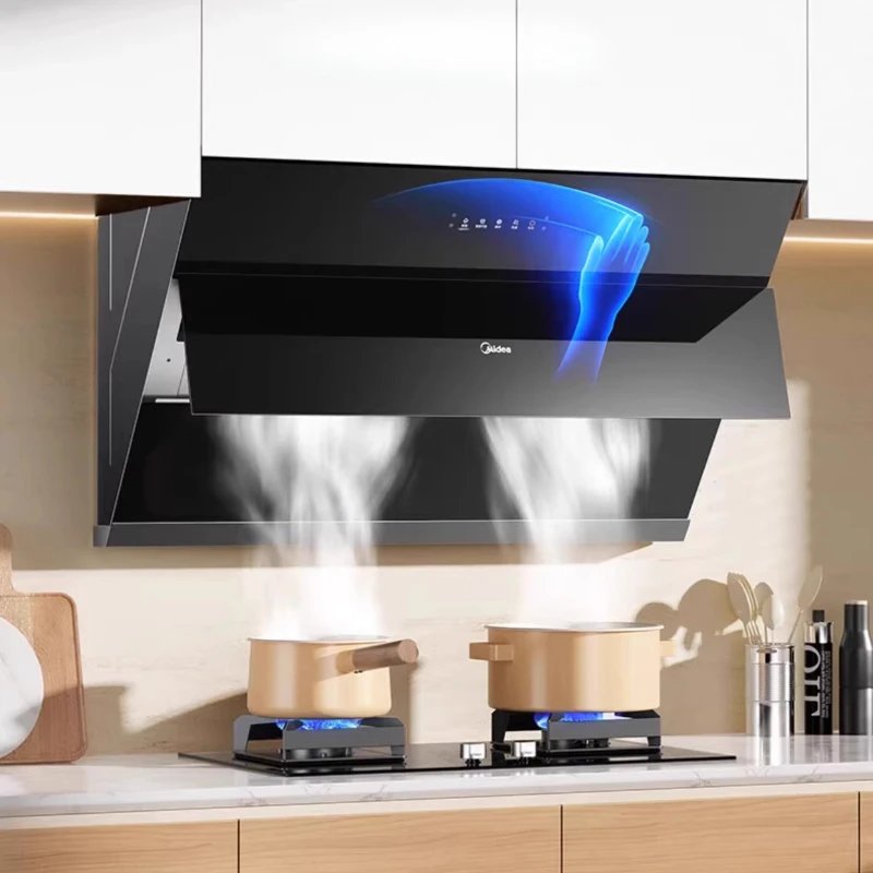 Grande exaustor de volume de ar, fácil de limpar em casa grande exaustor de remoção de sucção extratores de cocina campana extrator