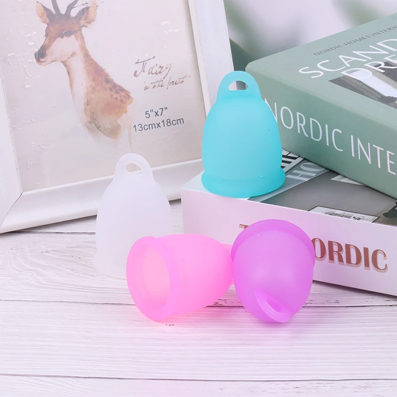 Portable Menstrual Cup Medical Silicone Leak-proof Lady Women Menstrual Period Cup With Storage Case Feminine Hygiene Product