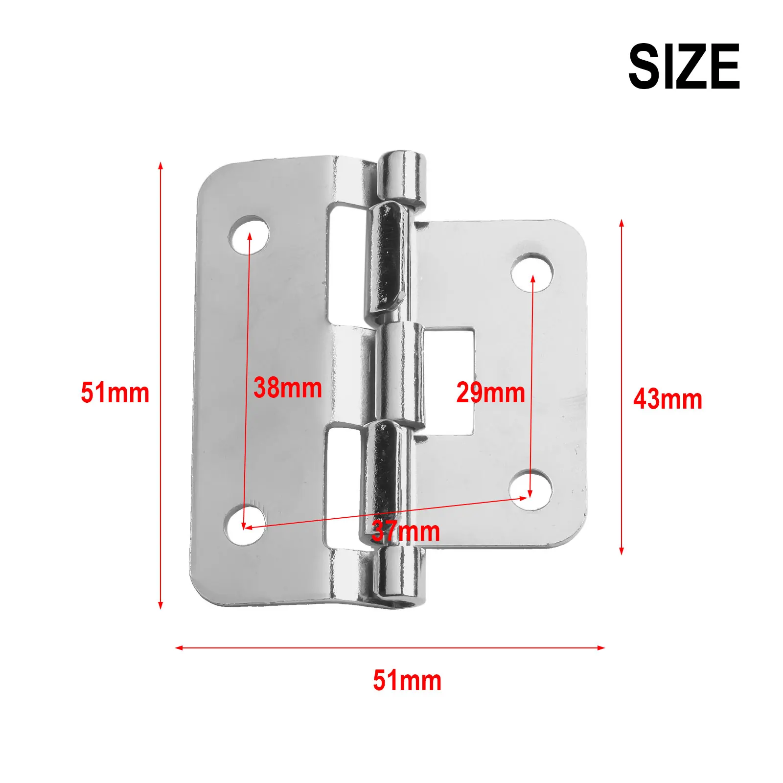 1pc Detachable Hook Off Iron Hinge For Instrument Cases Flight Case Accessories 5mm Fixing Holes Home Improvement Accessories