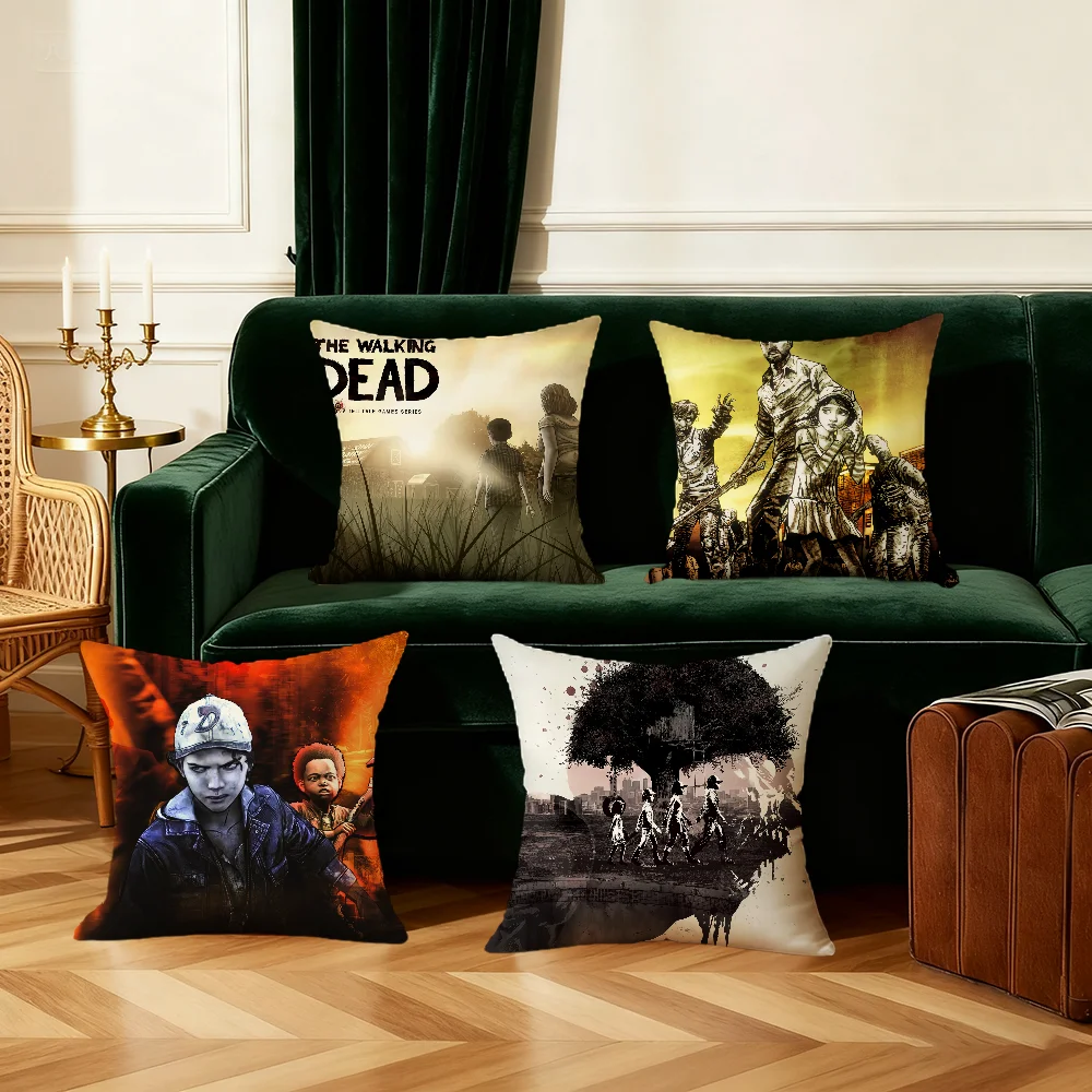 T-telltale-e Anime Pillow case Bedroom living room sofa Christmas decorations soft W-walking D-dead cushion cover with zipper
