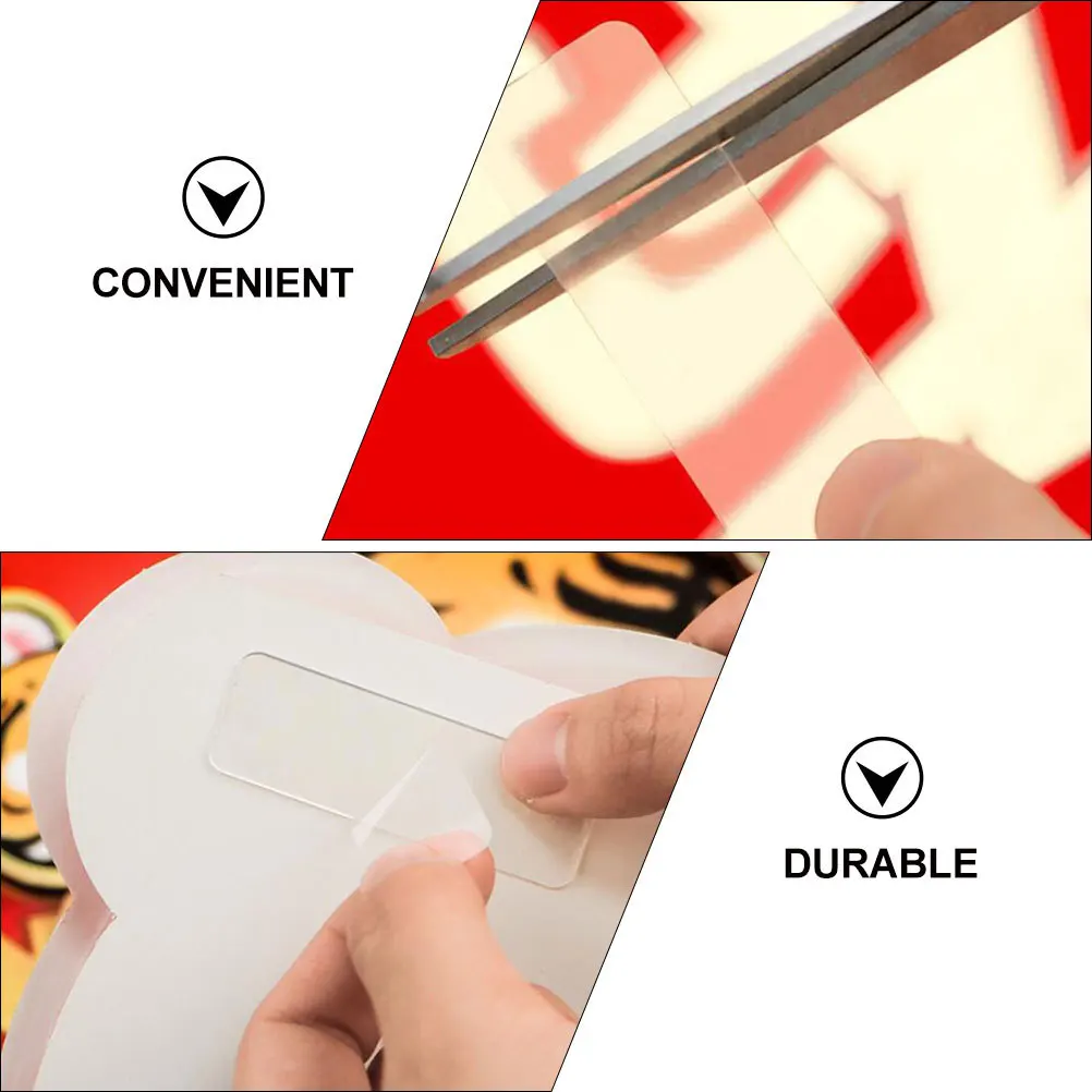 

2 Boxes Clear Double-Sided Adhesive Tape Multipurpose Fixing Sticker for DIY Couplets Wedding Decoration Traceless Tape