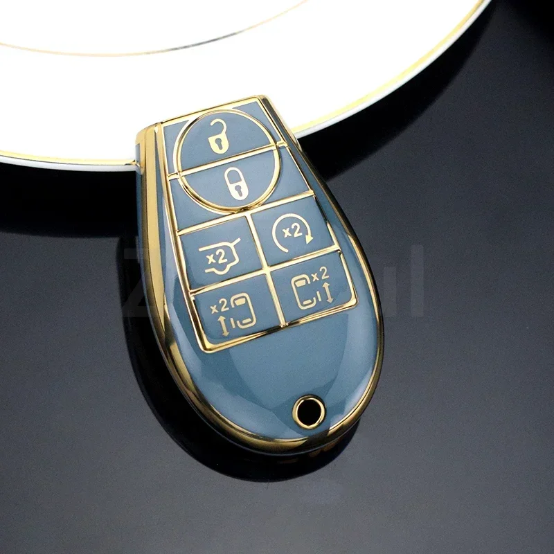 

3/4/6 Buttons TPU Car Key Cover Case Protector Auto Shell Fob Holder For Chrysler Jeep Grand Cherokee Dodge Durango Magnum Ram