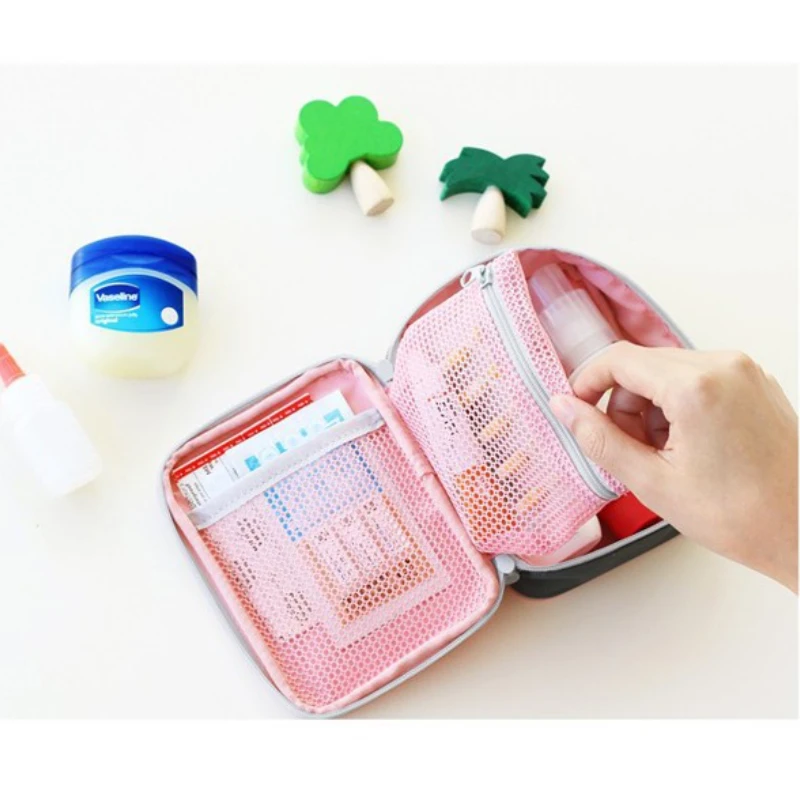 Mini Kit di pronto soccorso all'aperto borsa da viaggio portatile pacchetto di medicinali Kit di emergenza borse borsa per medicinali piccolo organizzatore