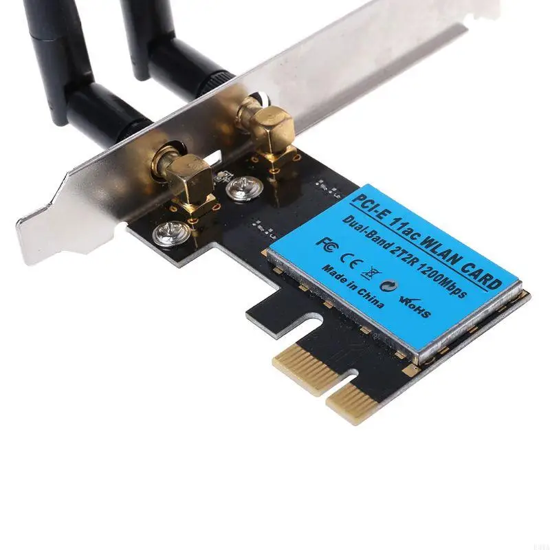 Scheda WiFi PCIe F3MA per PC Scheda rete wireless dual band (2,4 Ghz 5,8 Ghz)
