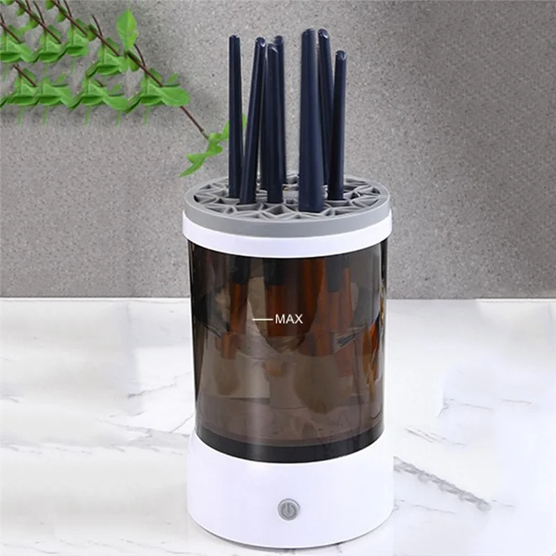 FZFZ-limpiador de brochas de maquillaje eléctrico automático, limpiador de brochas de maquillaje eléctrico alimentado, secador portátil para brochas de maquillaje de belleza A 1S