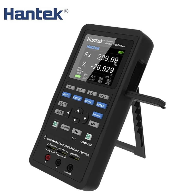 

Hantek 1832C 1833C Digital Handheld LCR Meter High-Precision Tester To Measure Inductance Parameters 20MΩ 20mF 2000H