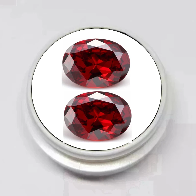 Natural Red Ruby 10x14mm Oval Cut Gemstones Natural Mined Garnet  VVS Loose Gemstone Diamond DIY Jewelry