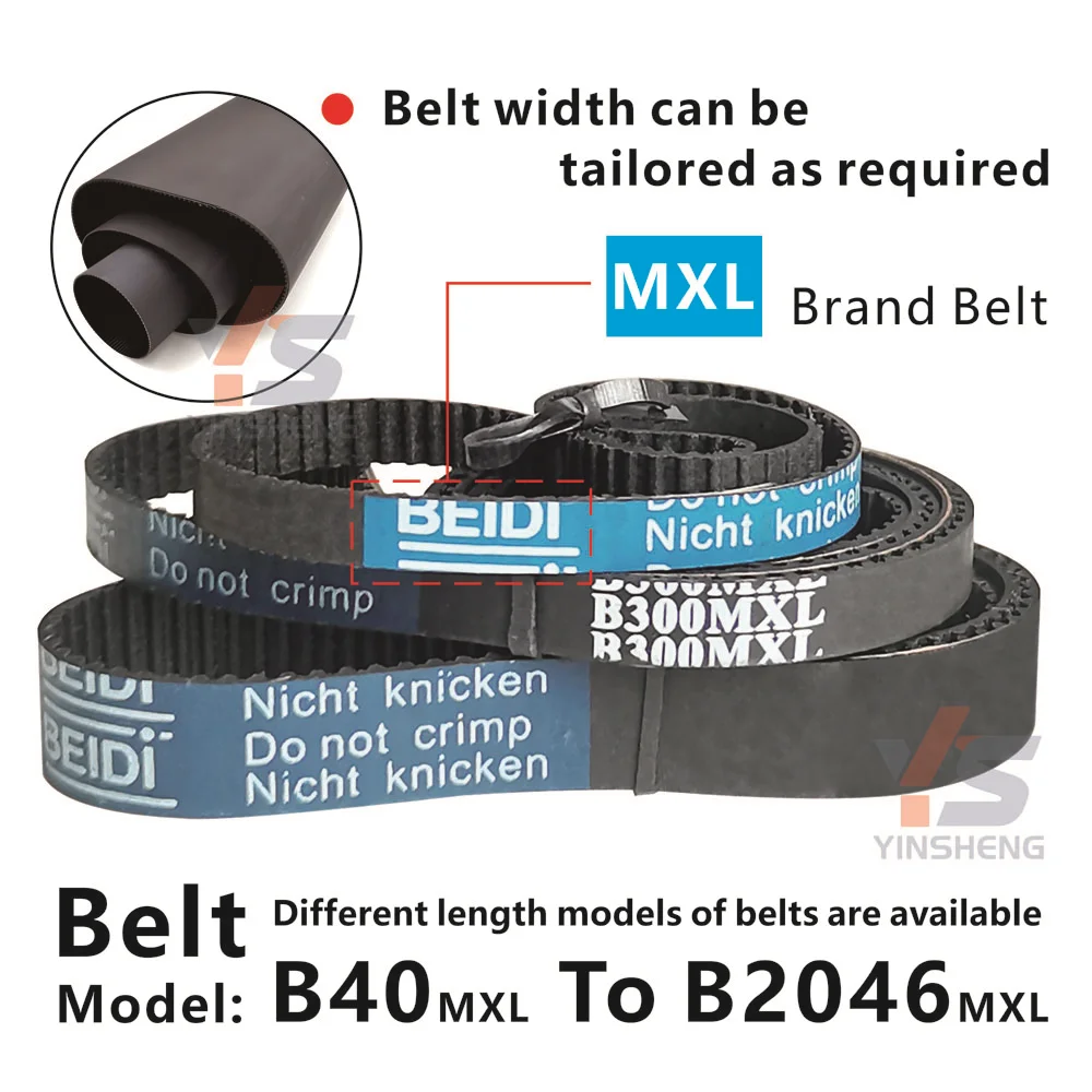 MXL Timing Belt perimeter168-271mm Model B83MXL B84MXL B85MXL B87MXL B88MXL B89MXL B90MXL B91MXL To B133MXL 3D Synchronous Belt