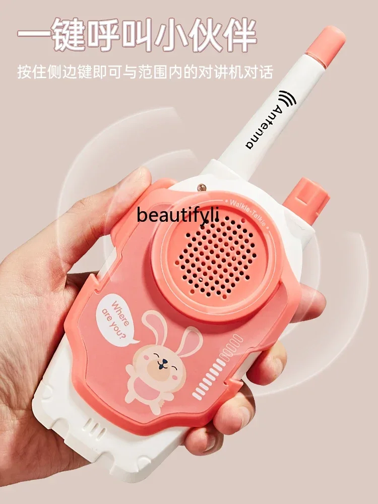 Walkie-talkie per bambini Coppia di macchine per chiamate Interazione genitore-figlio educativa wireless per ragazze Giocattolo per ragazzi