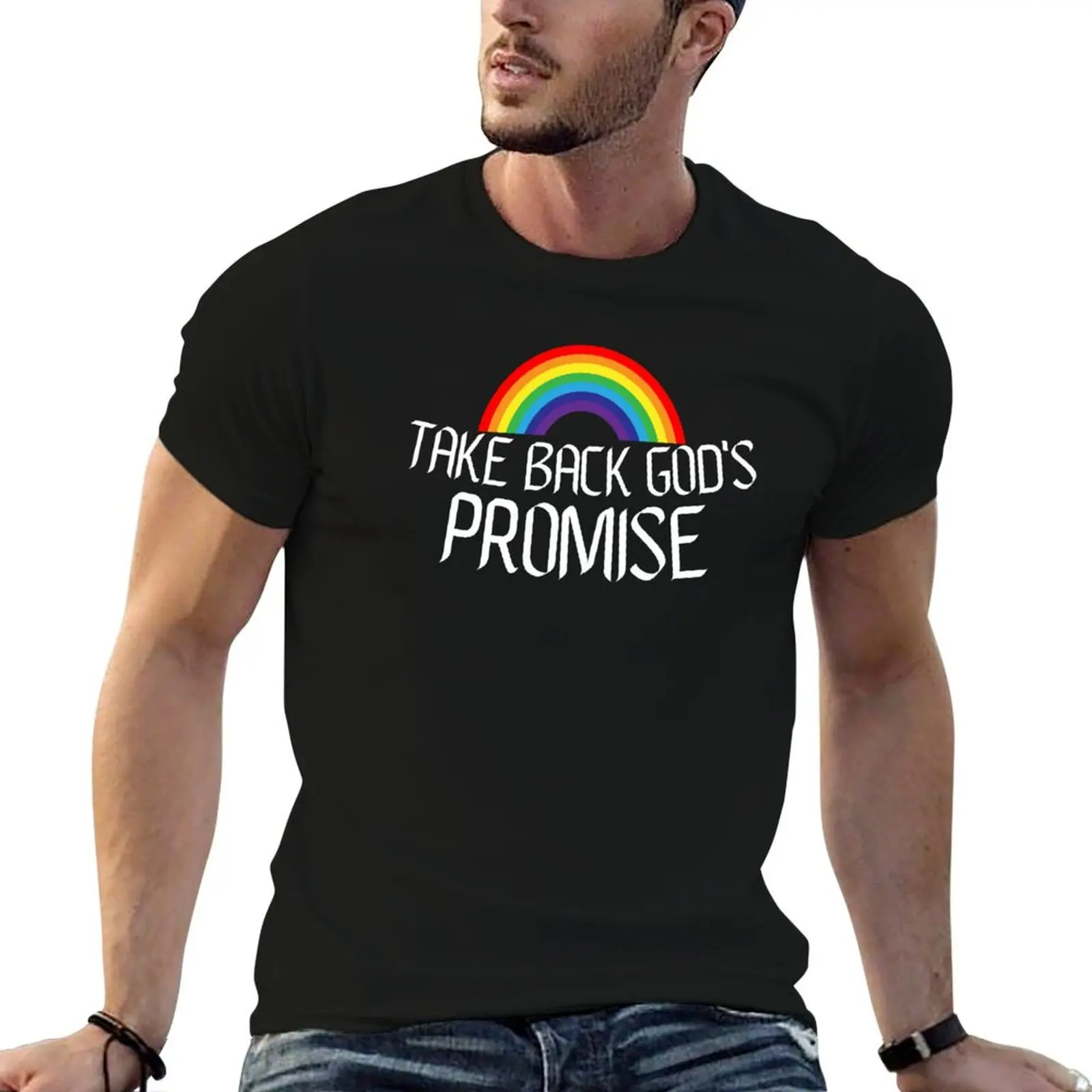 God's Promise T-Shirt animal prinfor boys blacks heavyweight t shirts for men