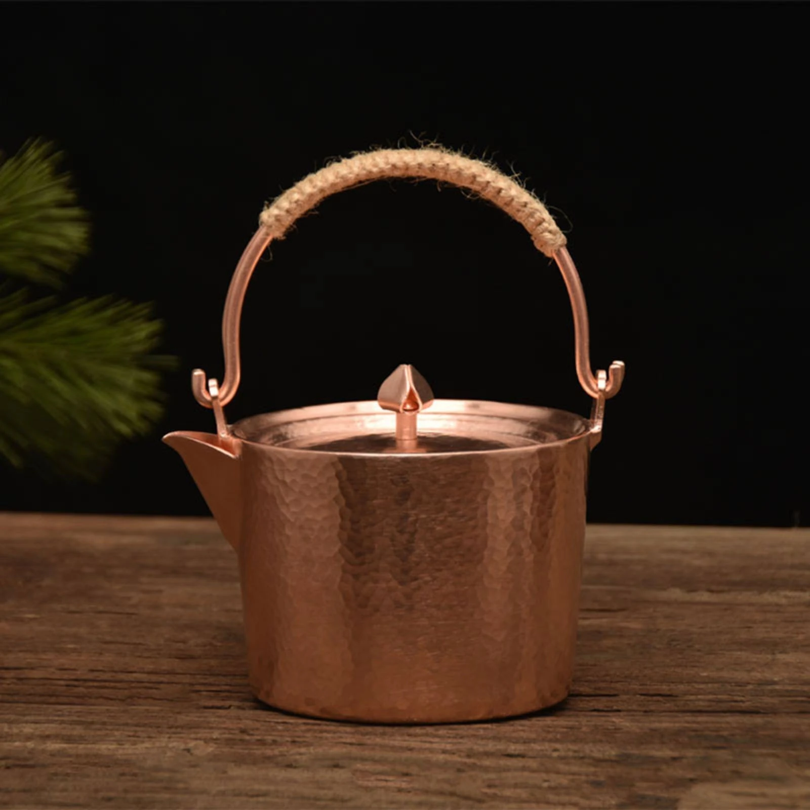 Hammered Copper Tea Kettle Handmade Tea Kettle with Lid Hammered Copper Teapot Heavy Duty Cookware Extra Thick