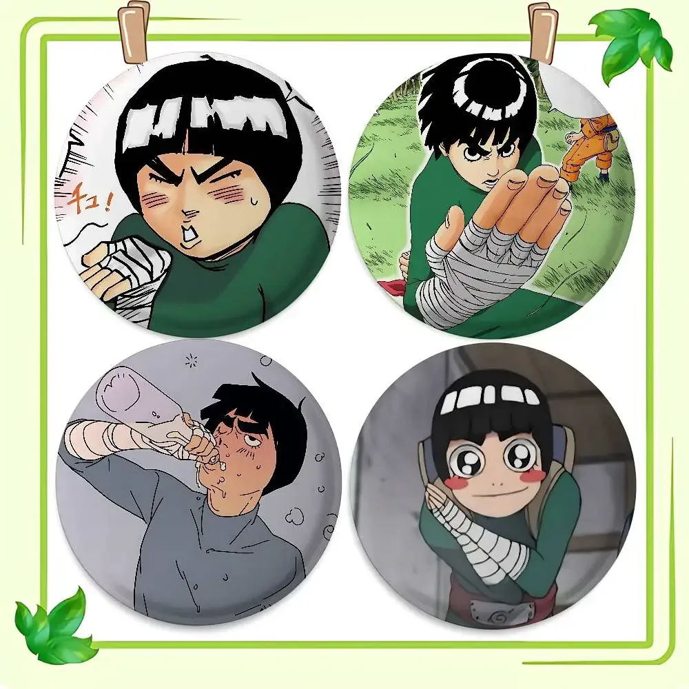 Anime R-Rock Lee Cover Brooches Funny Meme Badge Fashion Jewelry Gifts