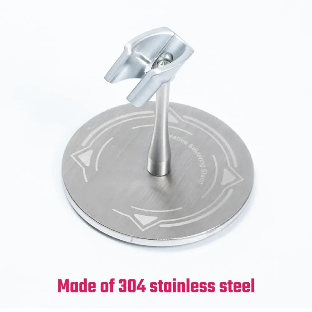 Stainless Steel Soldering Iron Holder Welding Station Support Base For TS101 Metalworking Soldering Rework Stations Bracket