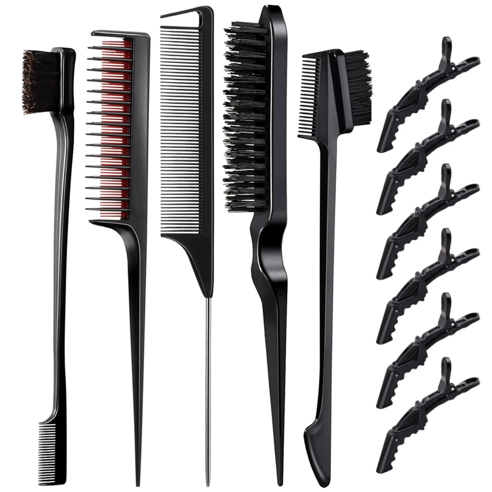 Peine para Peinar el Cabello, para Mujeres y Estilistas, para Peinar hacia Atrás, Alisar, Cabello Rizado, Grueso y Mojado, Pelucas/Extensiones Sintéticas