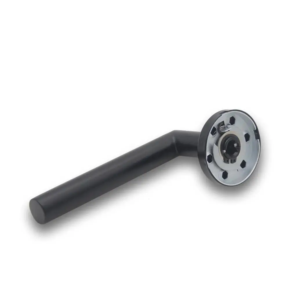 304 Brushed Stainless Steel Door Handle, Hollow Spray Paint, Cover, Right Split Angle Door Frosted Black Round Handle