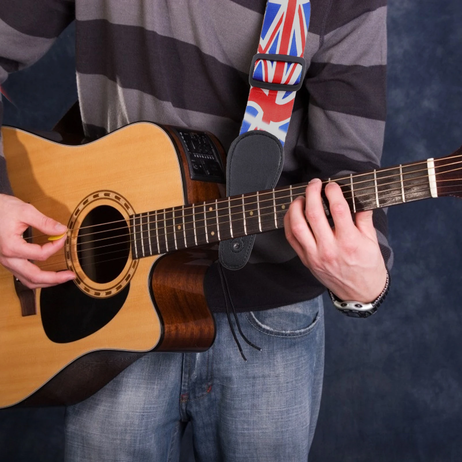 

Guitar Strap Stylish Supplies Fashionable Instrument Printed Belt Music Accessory Bass Classic