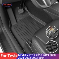 2024 tappetini per Tesla Model Y 2021 2022 2023 TPE Heavy All-Weather Cargo Liner posteriore Cargo Tray Trunk accessori interni