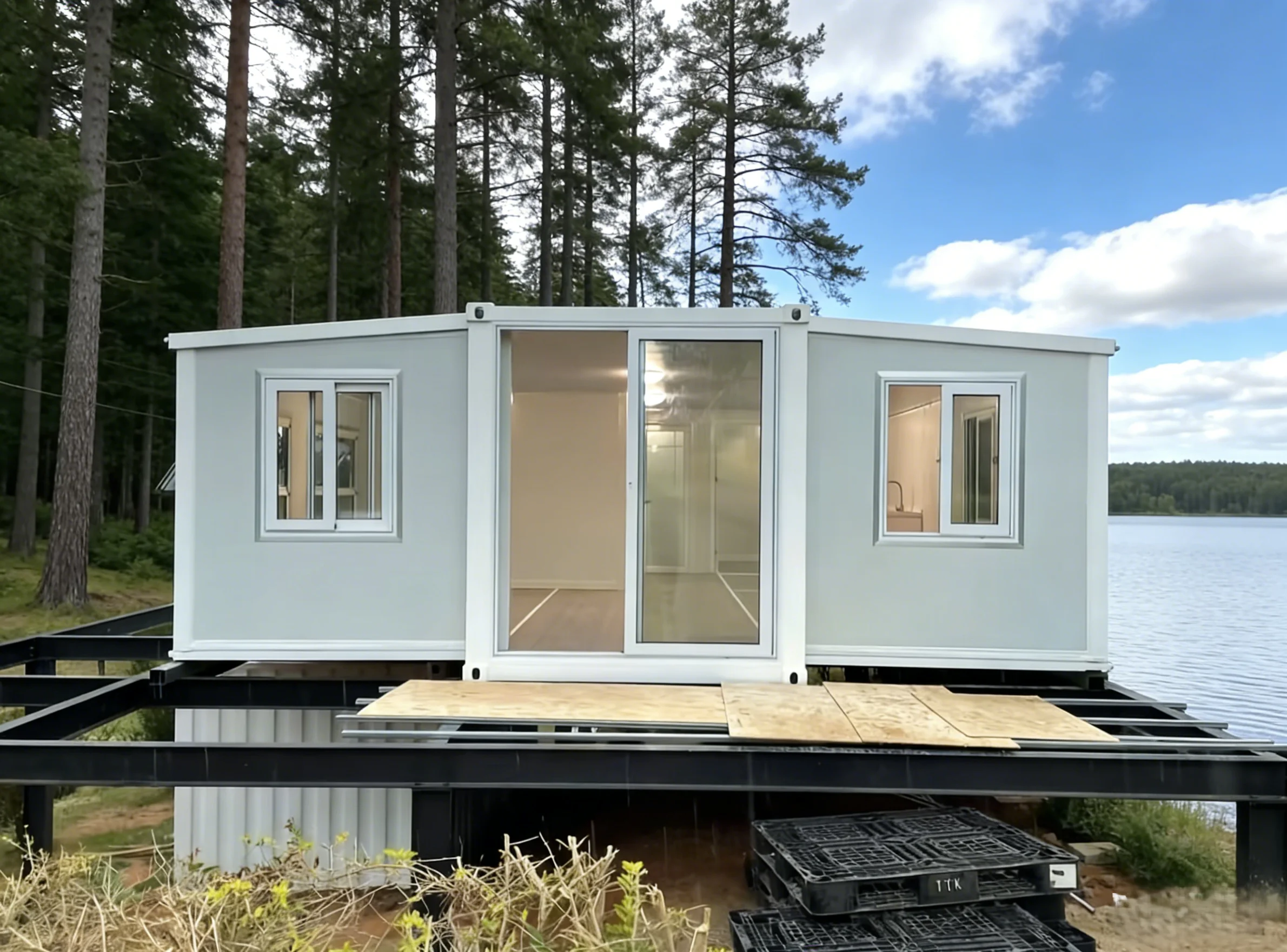Eco-Conscious Durable Design Prefabricated House Container House Modular House for Housing, Temporary Living and Camp Projects