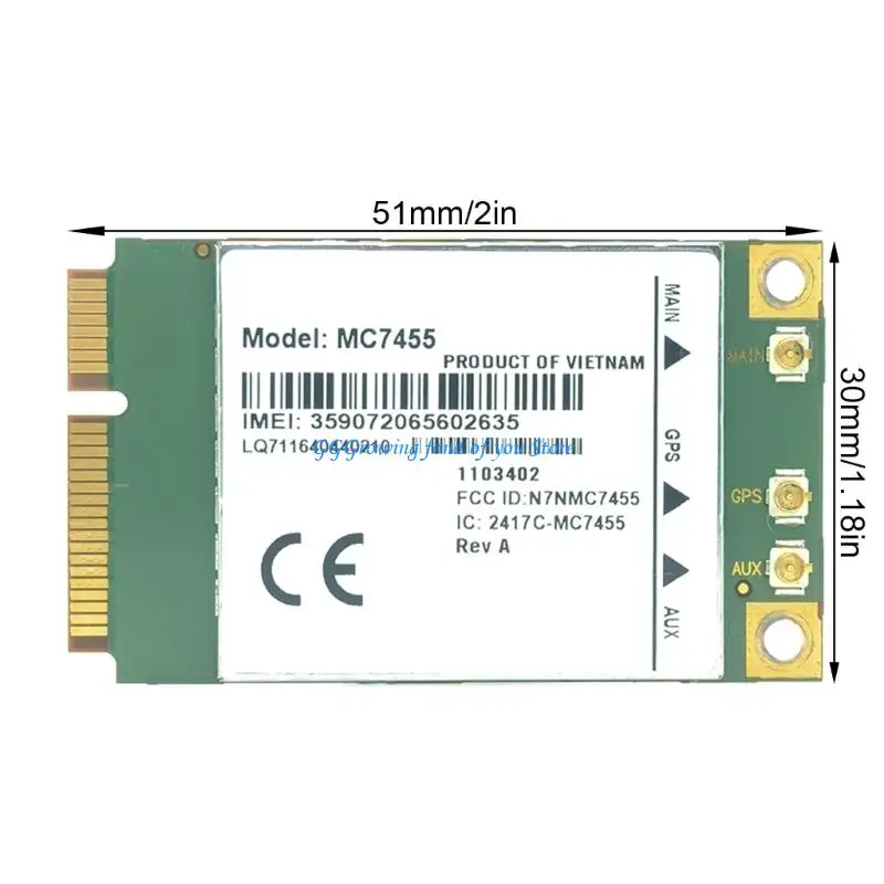 H9EB MC7455 4G LTE Module Lightweight Build Advanced Data Encryption Optimized For Long Time Connection Solution