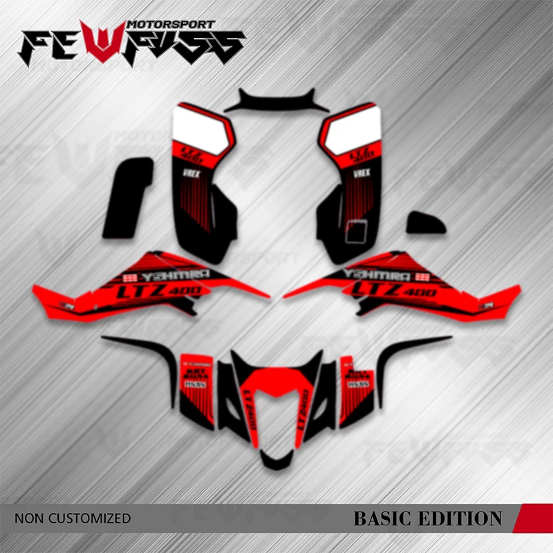

Fewfuss Motorcycle Graphics Background Decals Stickers Kits For Suzuki LTZ400 KFX400 2003 2004 2005 2006 2007 20008