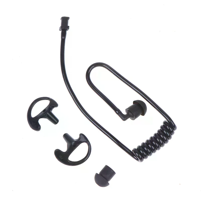 Spring Air Tube Walkie Talkie Earphone Replacement For Radio Earpiece Headset